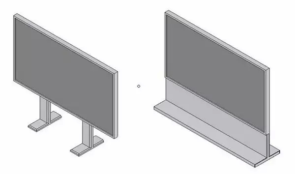 站立式led显示屏安装方式示意图