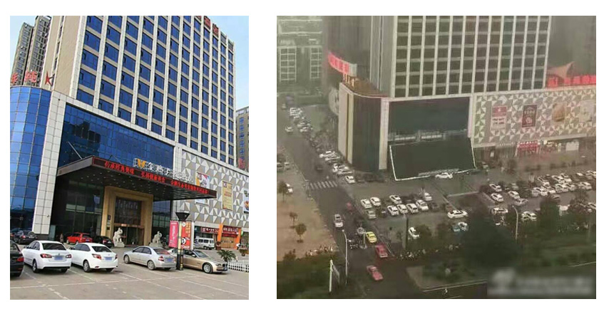 事故真相是酒店雨棚掉落所致 并非led显示屏