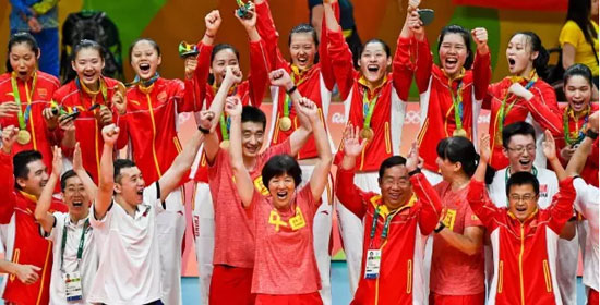  中国女排里约奥运会夺冠