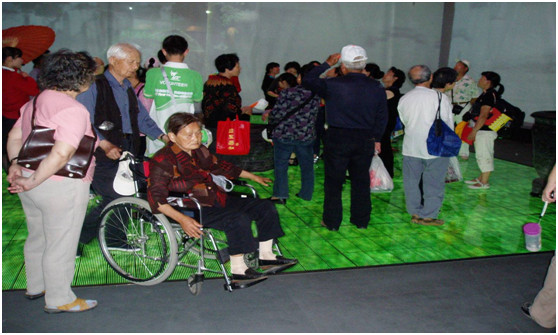 上海世博会地砖屏