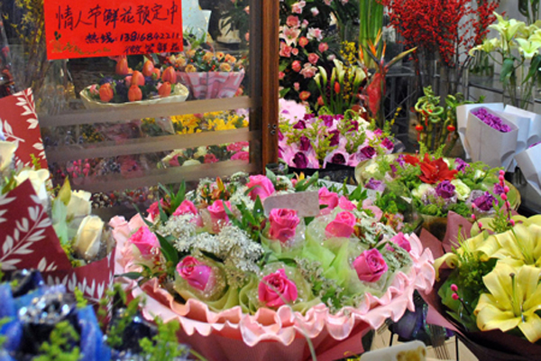 情人节玫瑰花价格暴涨